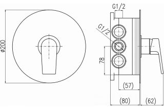 Смеситель для душа Rav Slezak Colorado CO283BOX Хром